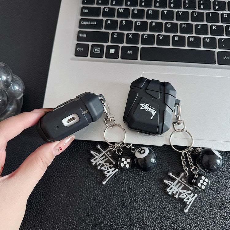 Black Logo  style charm AirPod Case
