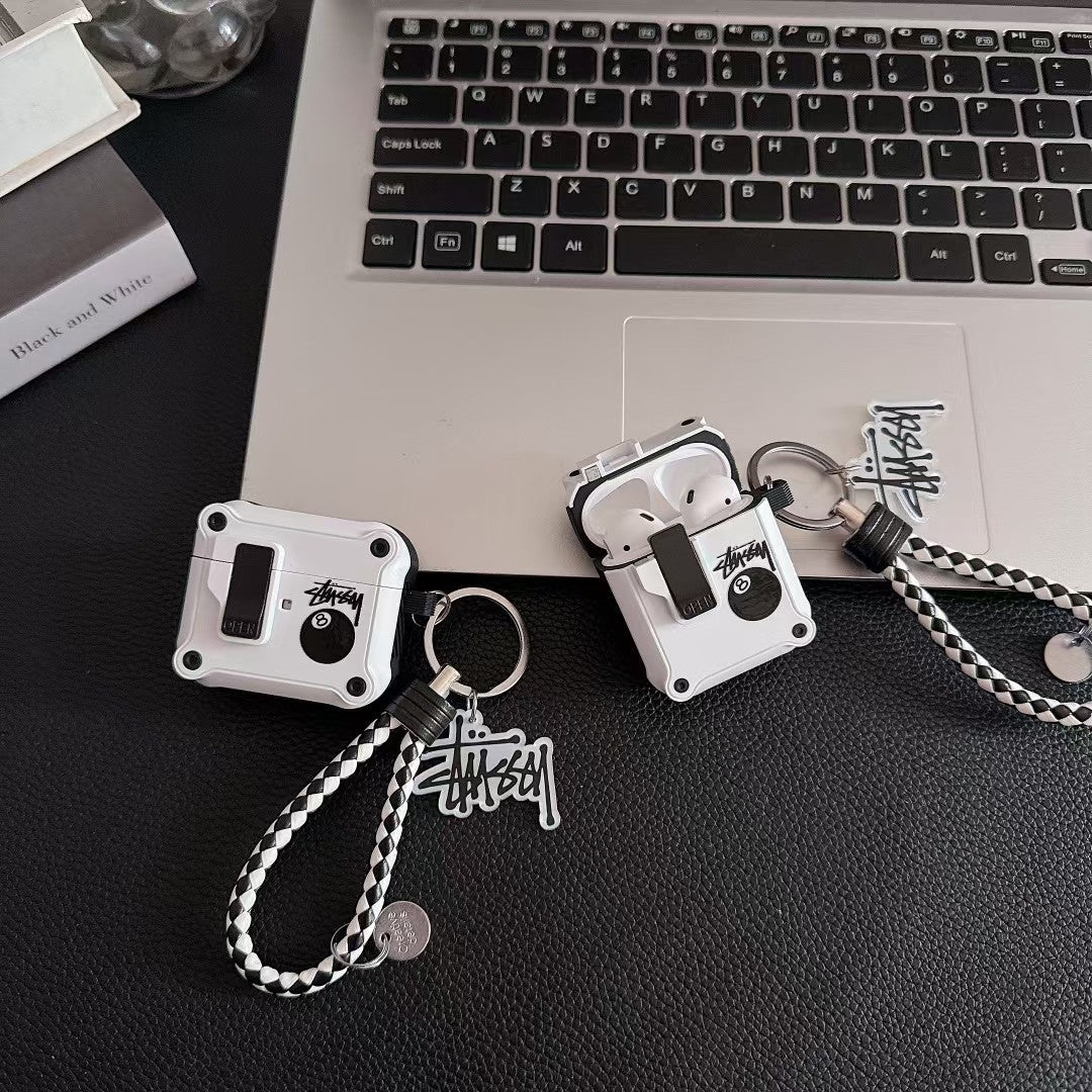 Streetwear Rugged AirPod Case with Braided Loop Strap