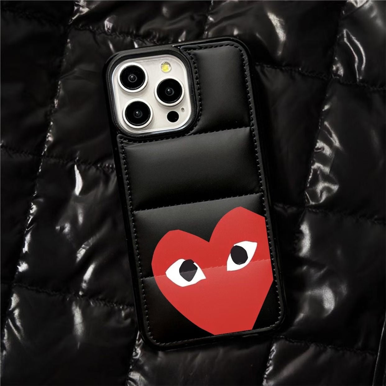 Urban Puffer iPhone Case â€?Heart Design