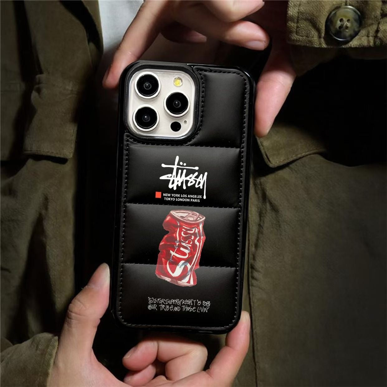 Streetwear Can Design iPhone Puffer Case