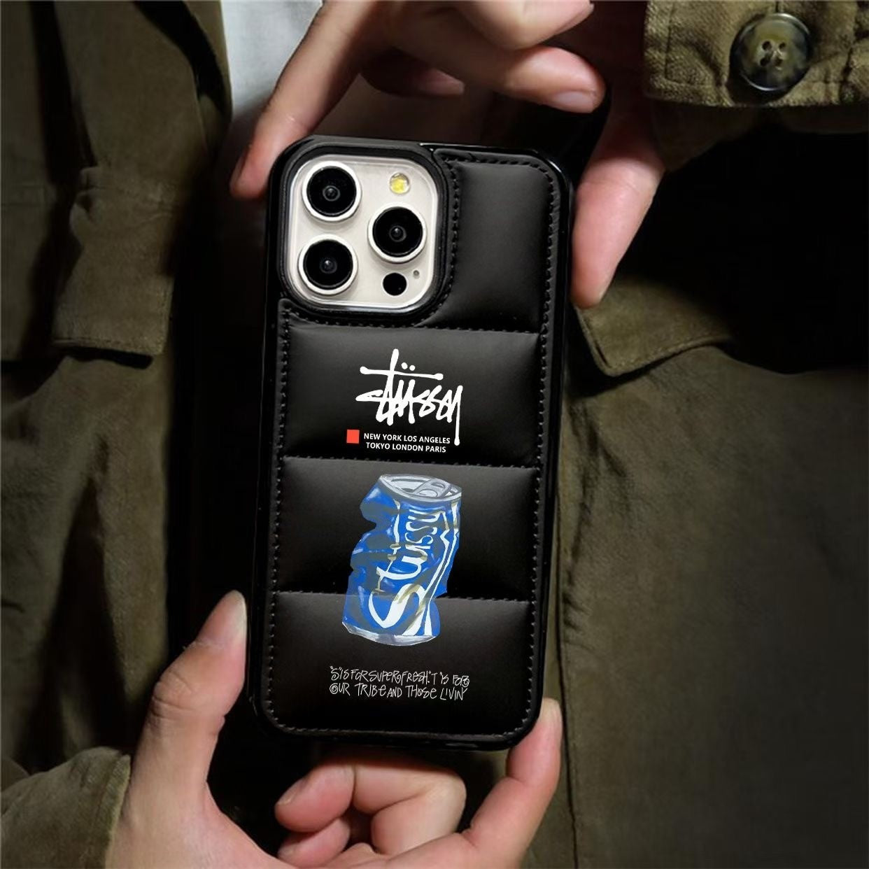 Streetwear Can Design iPhone Puffer Case