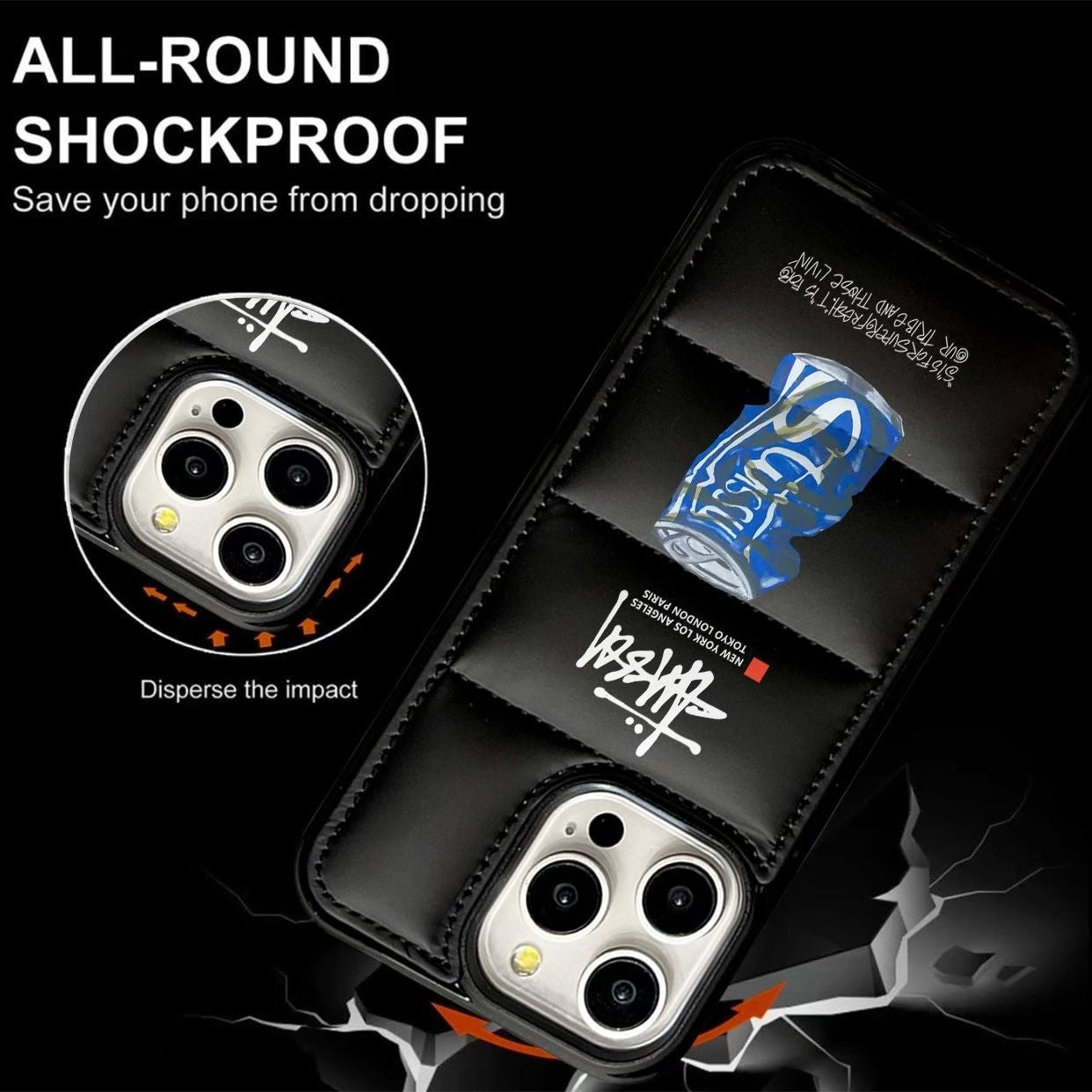 Streetwear Can Design iPhone Puffer Case