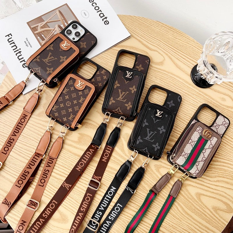 Lou GG Kartenhalter-Ketten-iPhone-Hülle