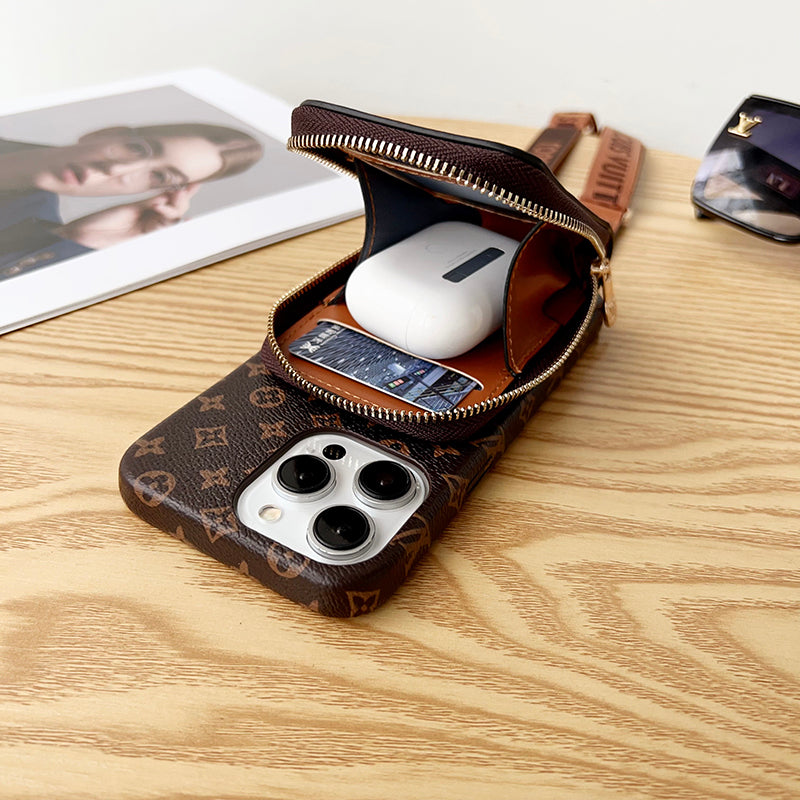 Etui na iPhone'a z łańcuszkiem na karty Lou GG