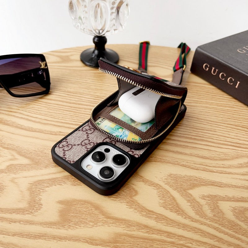 Lou GG Kartenhalter-Ketten-iPhone-Hülle