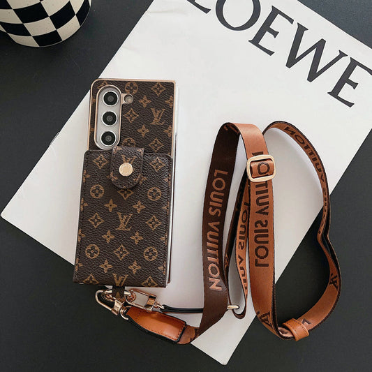 豪華電鍍字母組合卡包斜挎包三星 Z 折疊包