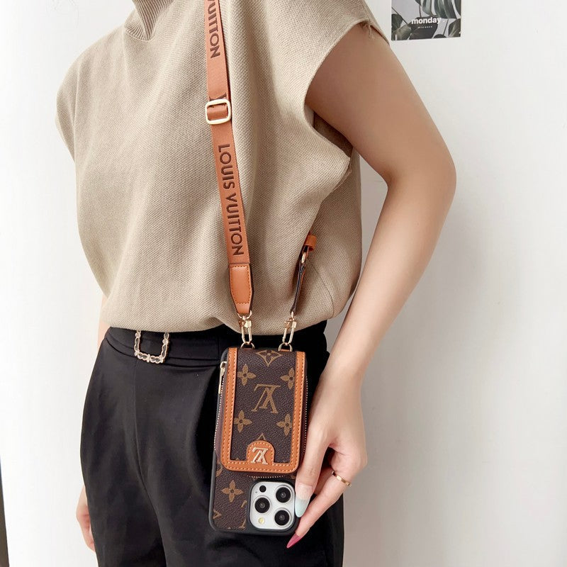 Lou GG Kartenhalter-Ketten-iPhone-Hülle