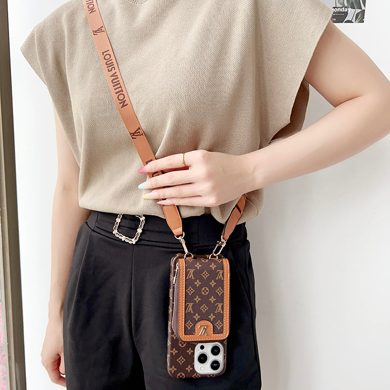 Etui na iPhone'a z łańcuszkiem na karty Lou GG