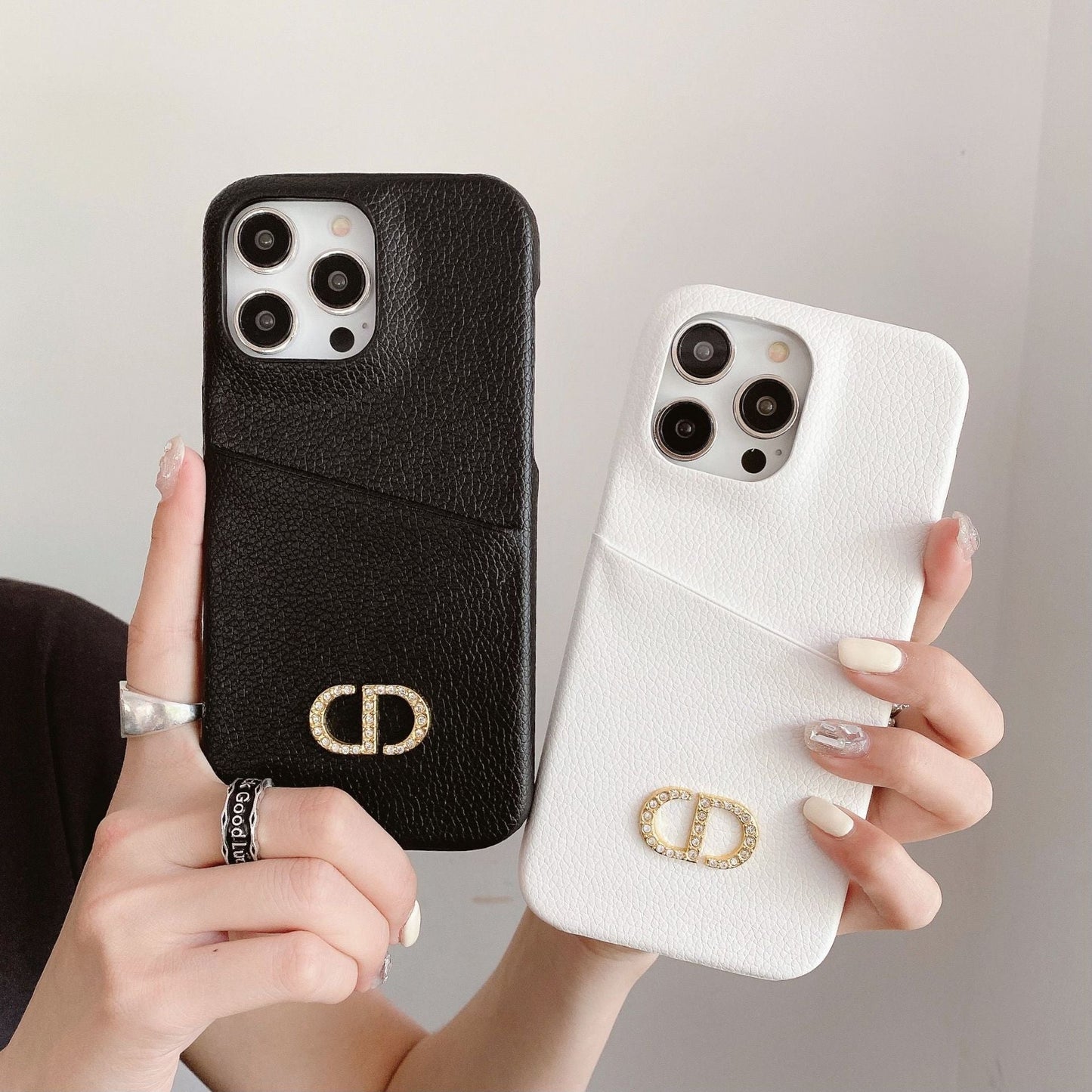 Funda de cuero para iPhone CD