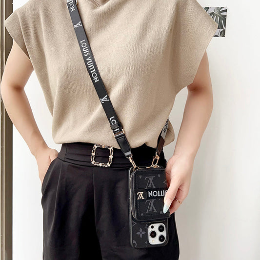 Lou GG Kartenhalter-Ketten-iPhone-Hülle