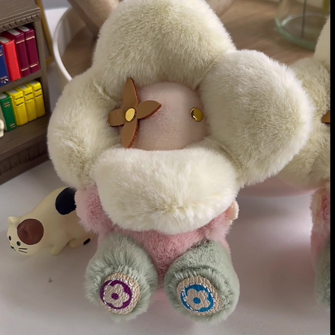 Grazioso portachiavi di peluche a forma di girasole – Ciondolo per borsa Vivian Doll per donna, auto & Decorazione dello zaino