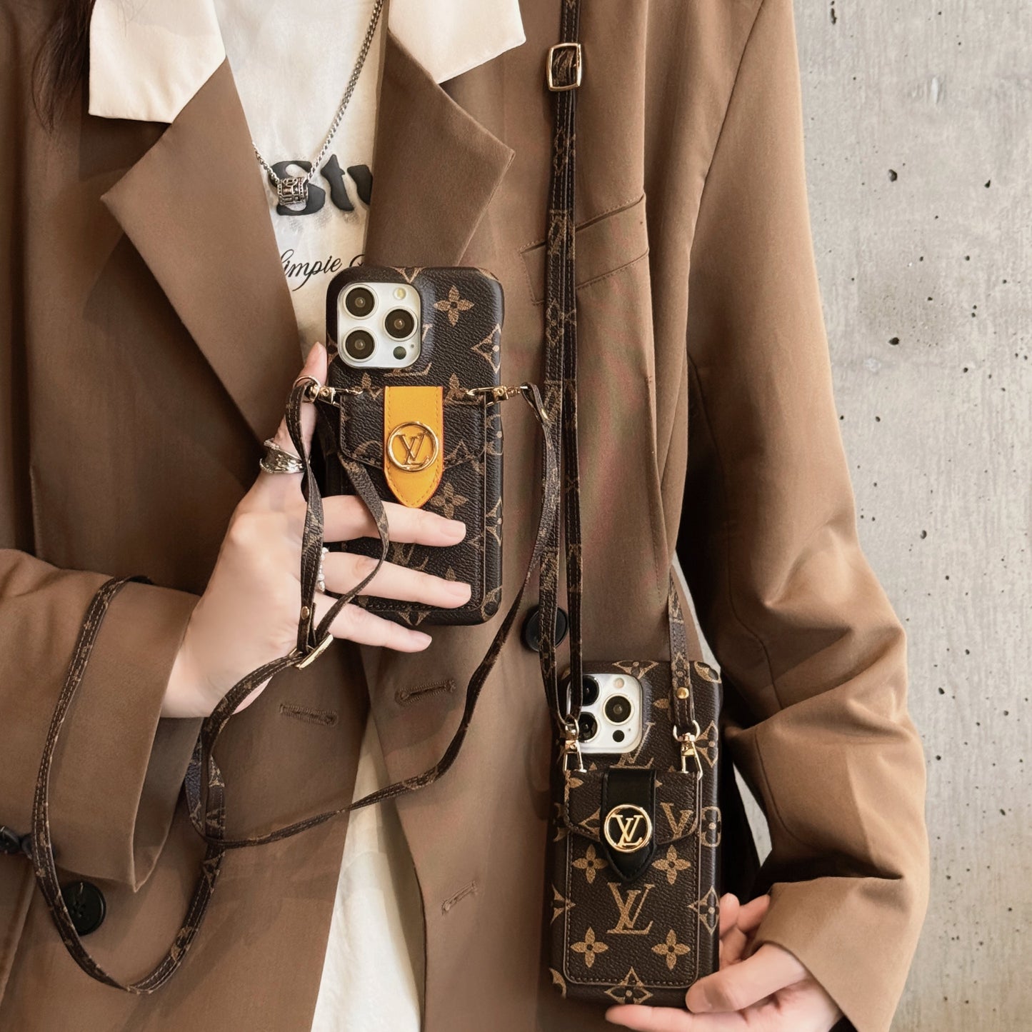 Lou Card Holder Chain iPhone-deksel