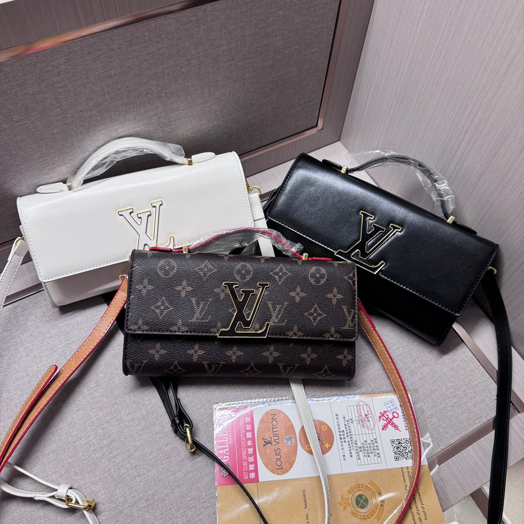 奢華質感皮革手提包