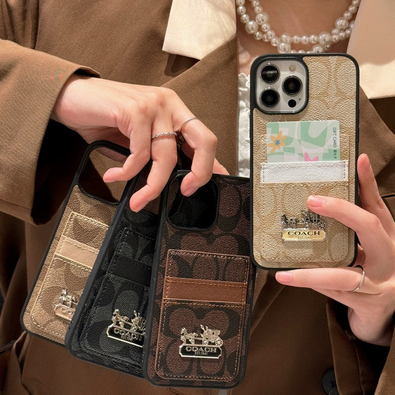 Coa 카드백 가죽 아이폰 케이스