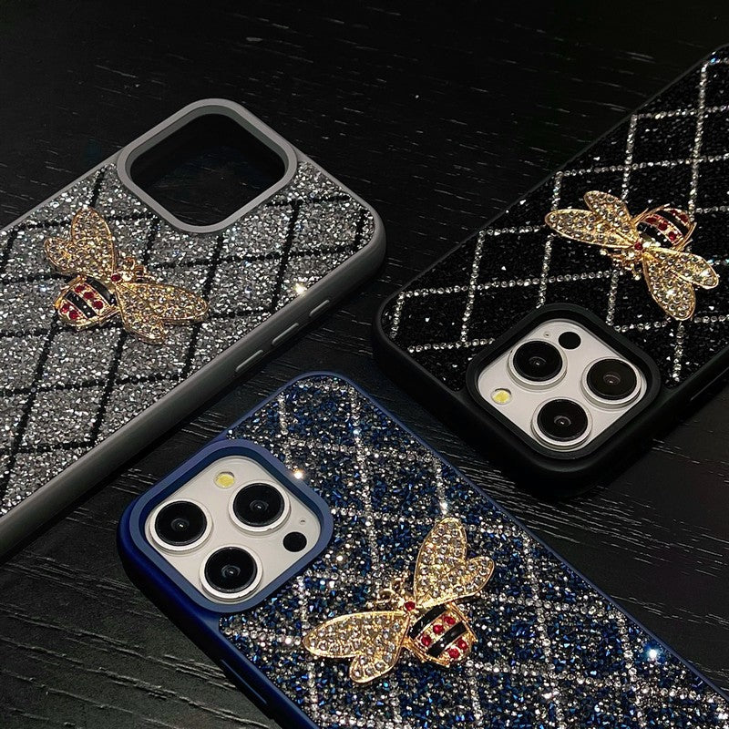 GG abeja diamante Funda y vinilo para iPhone