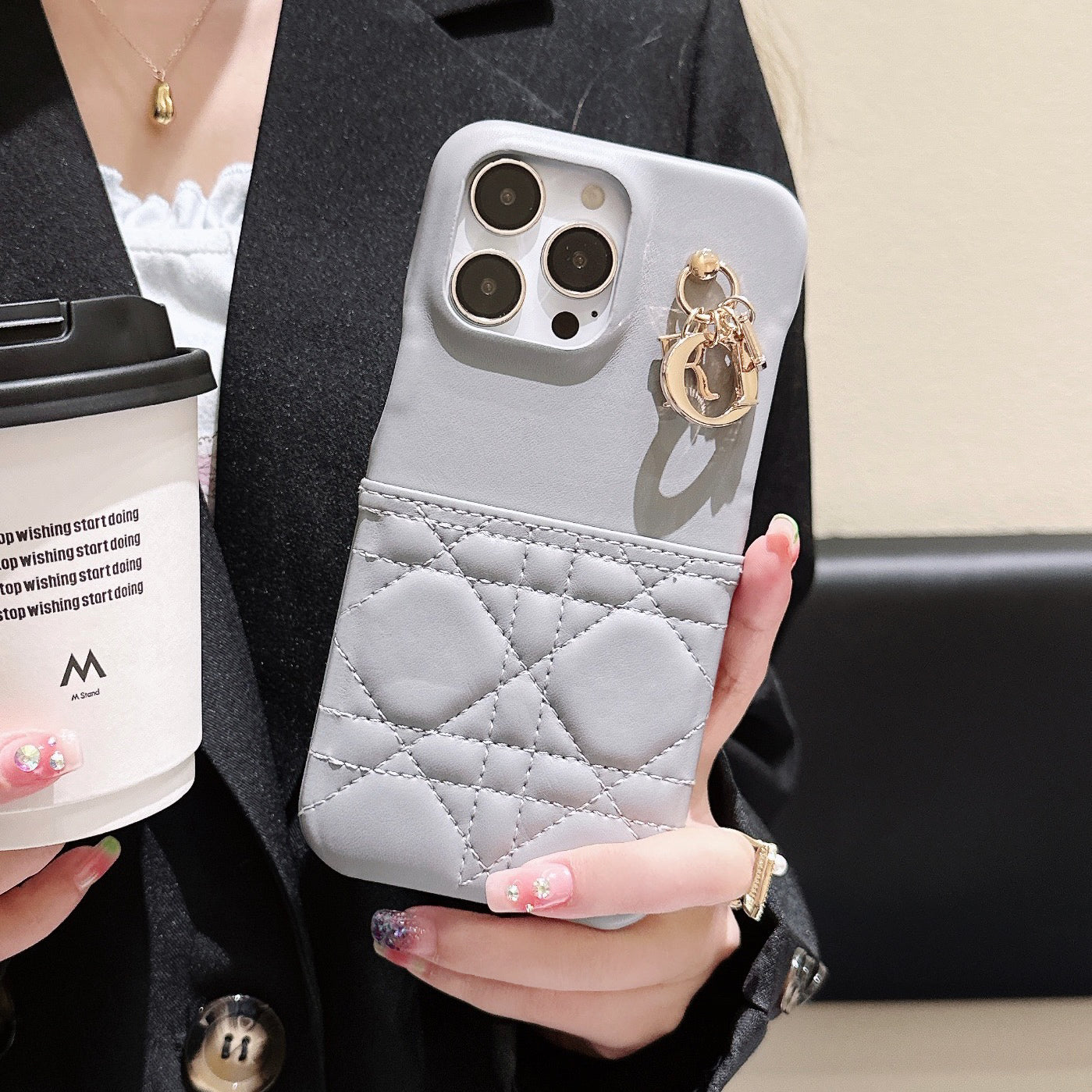 Funda de cuero para iPhone CD