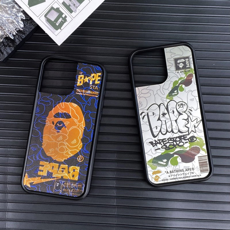 IPhone-hoesje met zwarte dekking van de aap