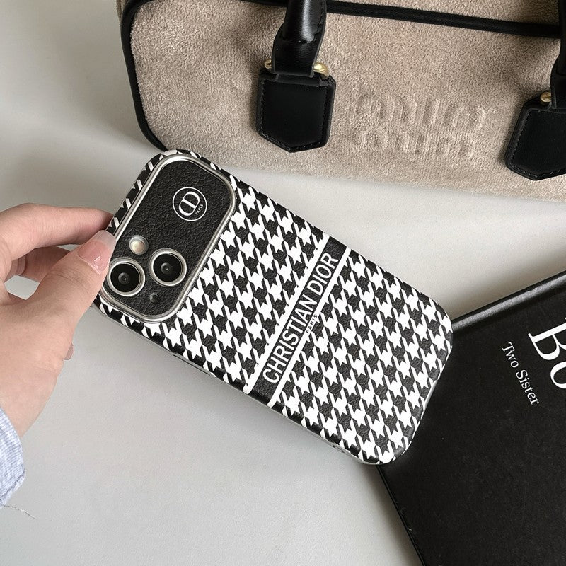 CD-vit & Brunt läderfodral till iPhone