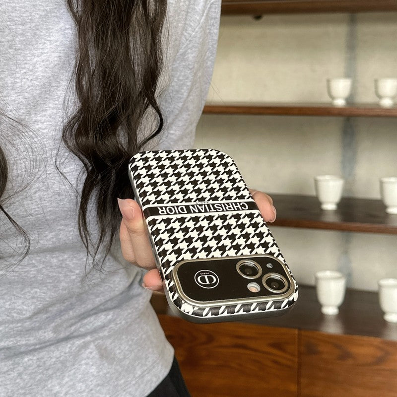 CD-vit & Brunt läderfodral till iPhone