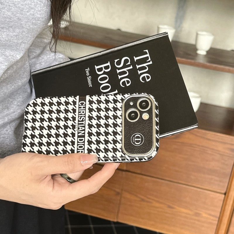 CD-vit & Brunt läderfodral till iPhone