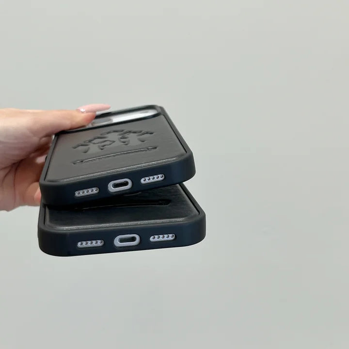 Premium Faux Leather iPhone Case