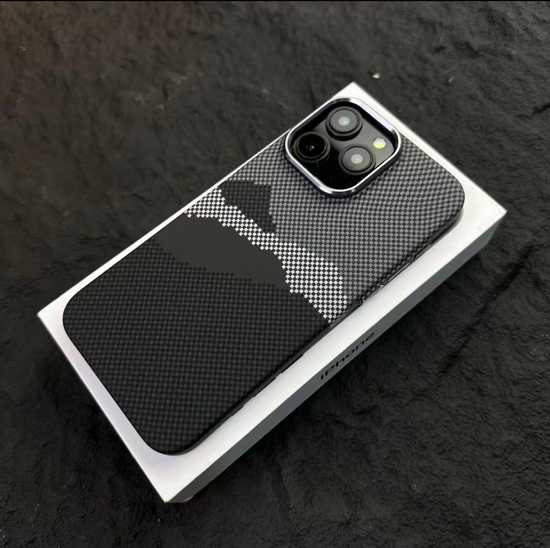 MagSafe-Compatible Phone Case with Abstract Pixel Design