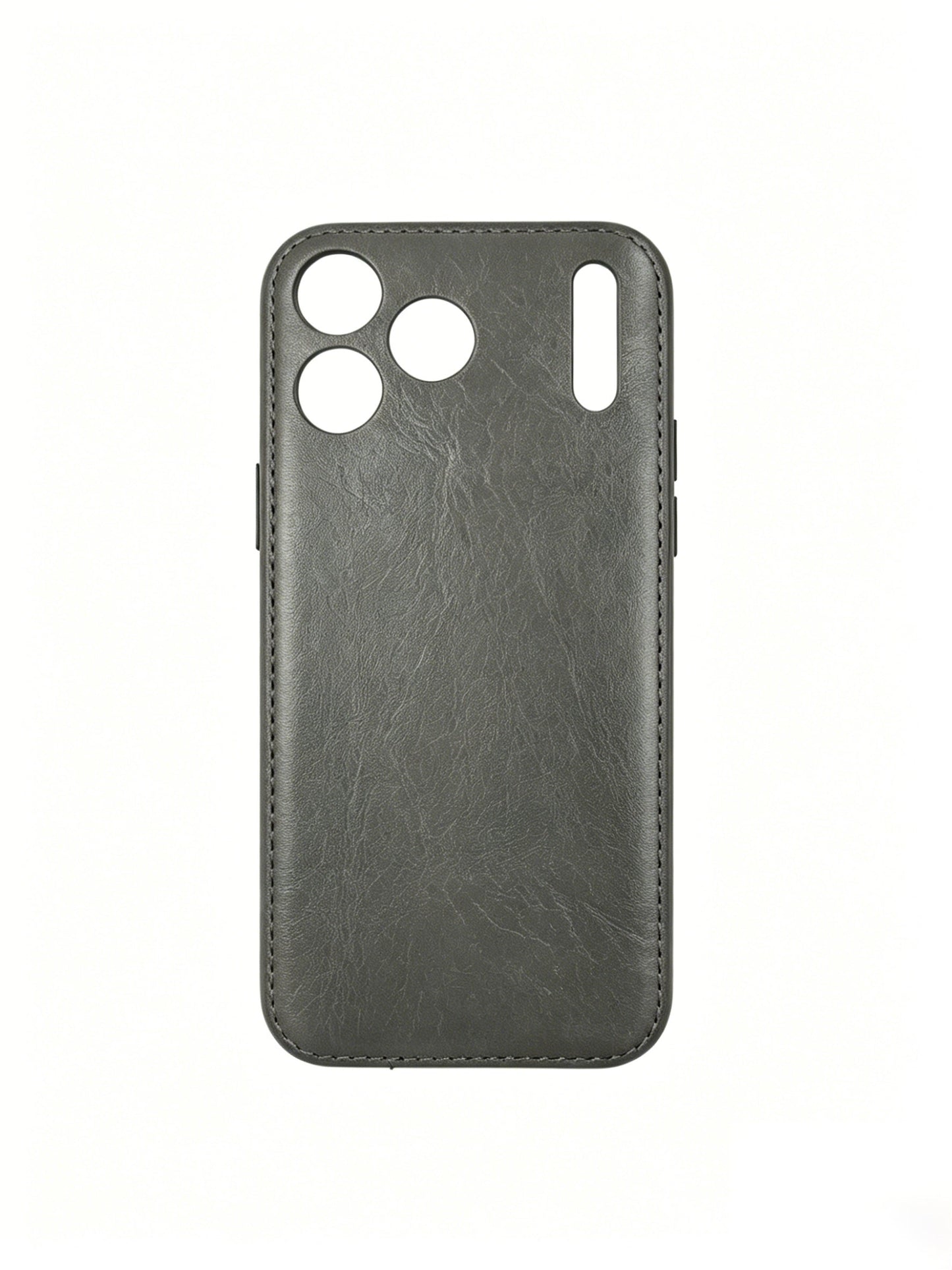 Funda para iPhone de cuero curtido vegetal hecha a mano de Kakavy - Edición Vintage Patina