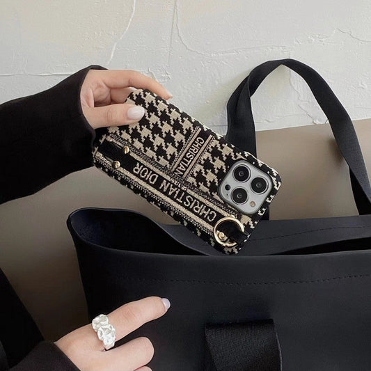 CD Houndstooth ranneke iPhone-kotelo