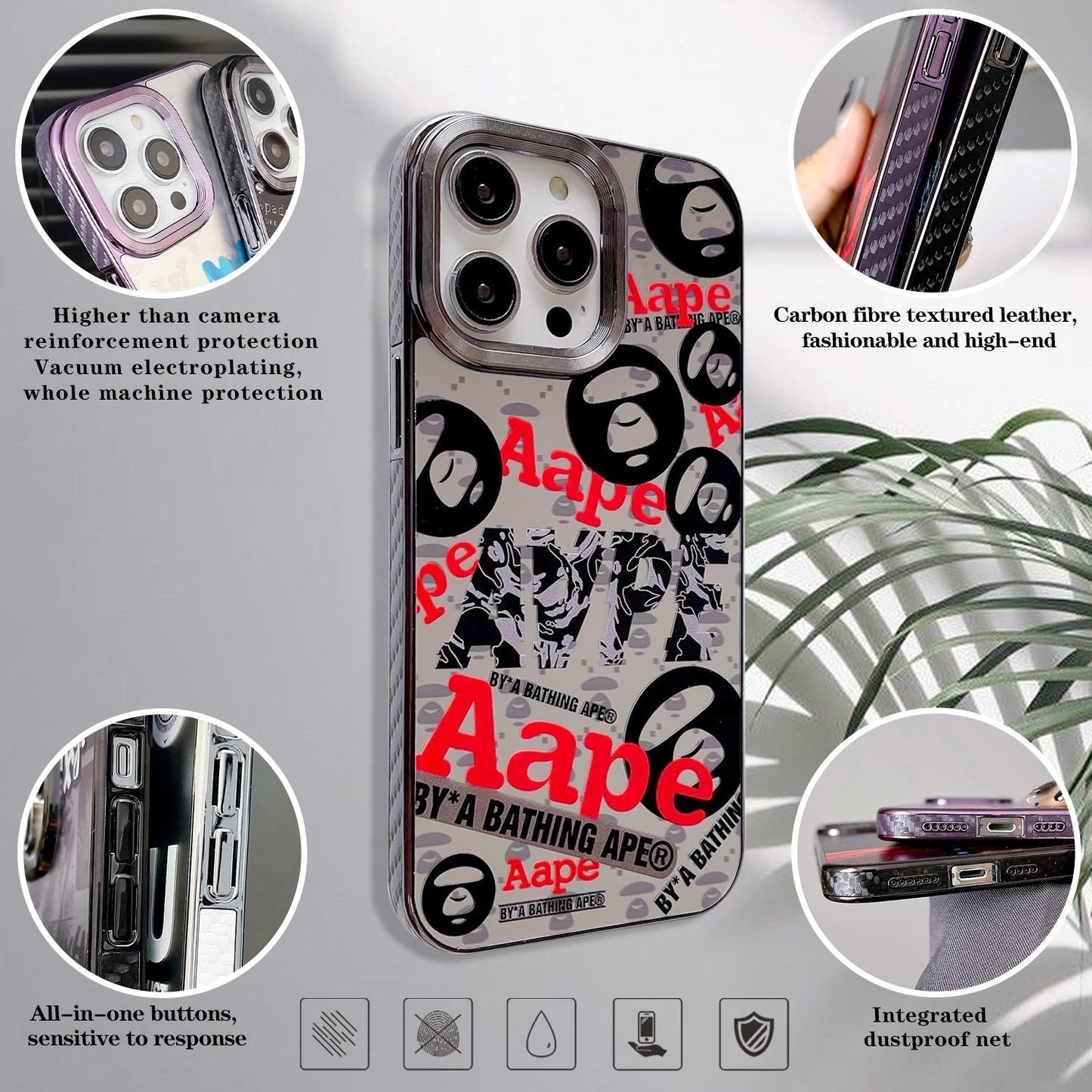 AAPE Ape iPhone kotelo A25 A26