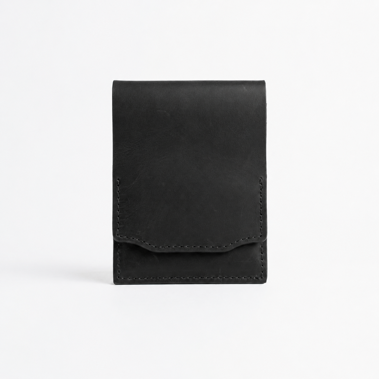 Vintage Handcrafted Full-Grain Leather Snap Wallet