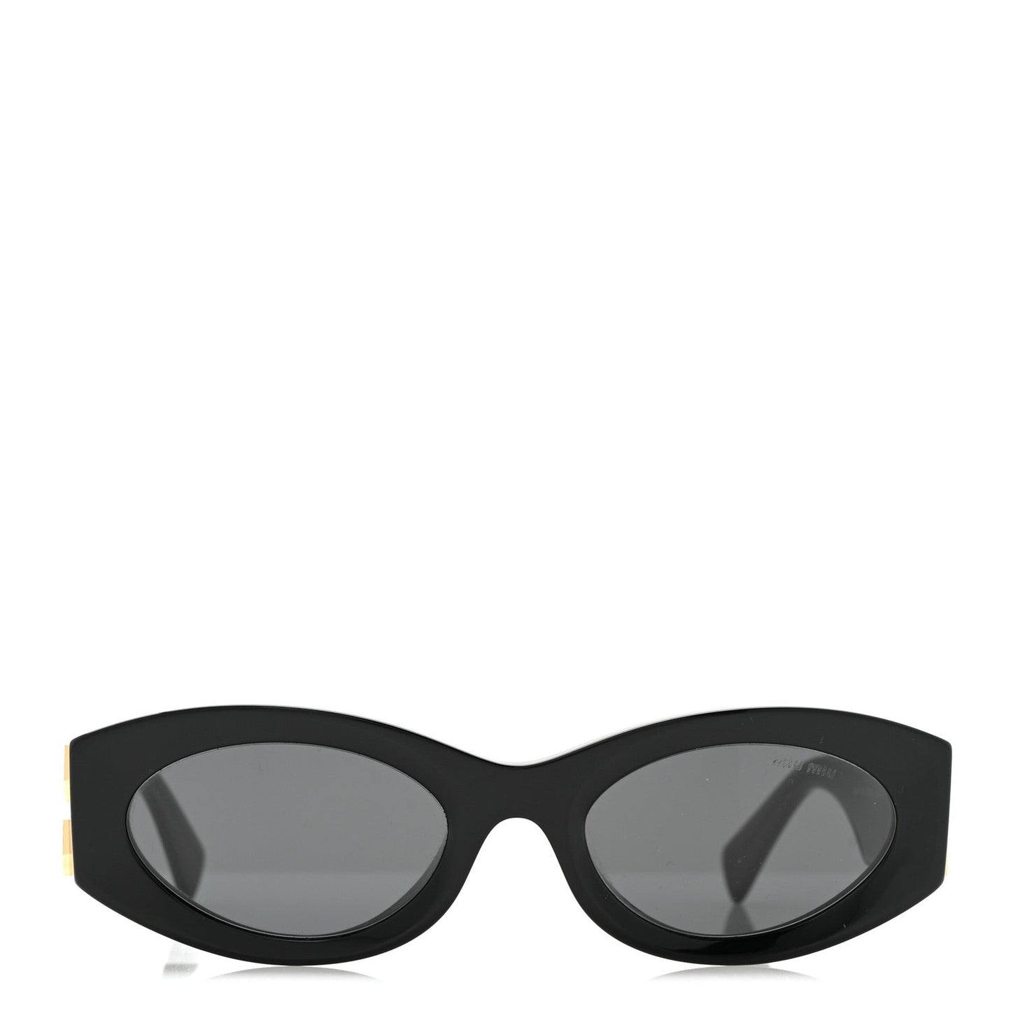 Acetate Oval Glimpse Sunglasses Black