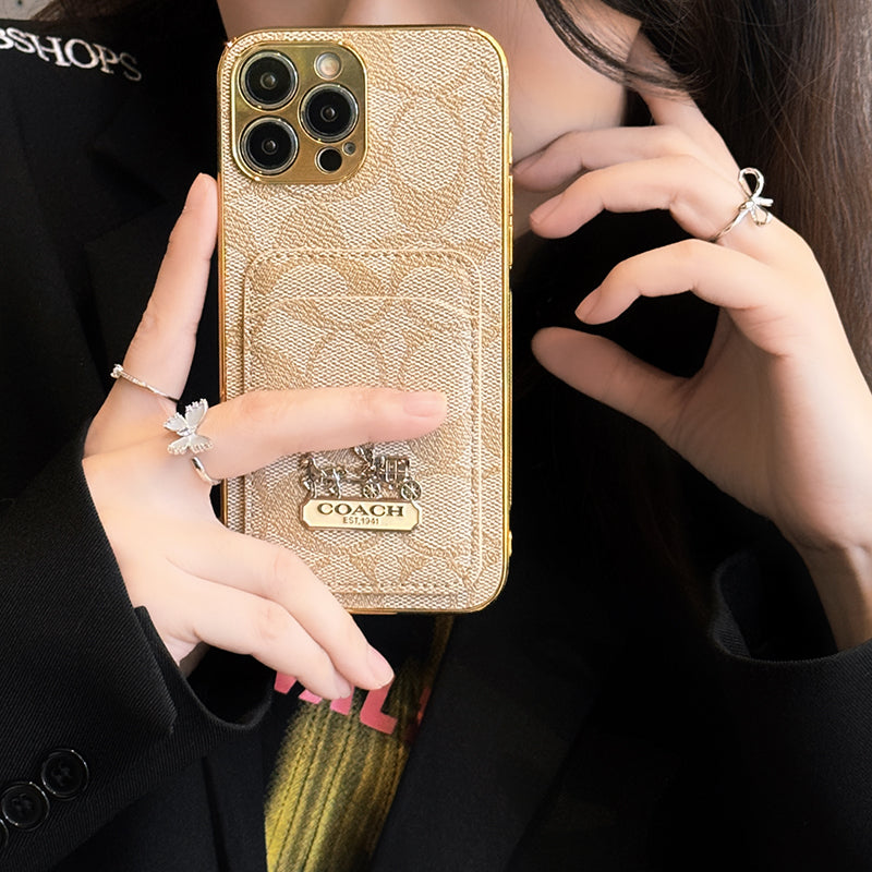 Kožené pouzdro na iPhone Coa Card Bag