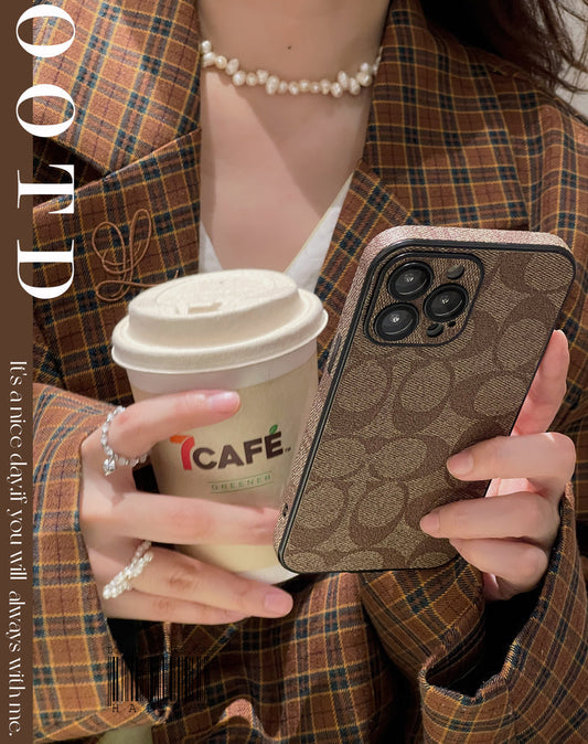 Capa Coach para iPhone Café -QB240402