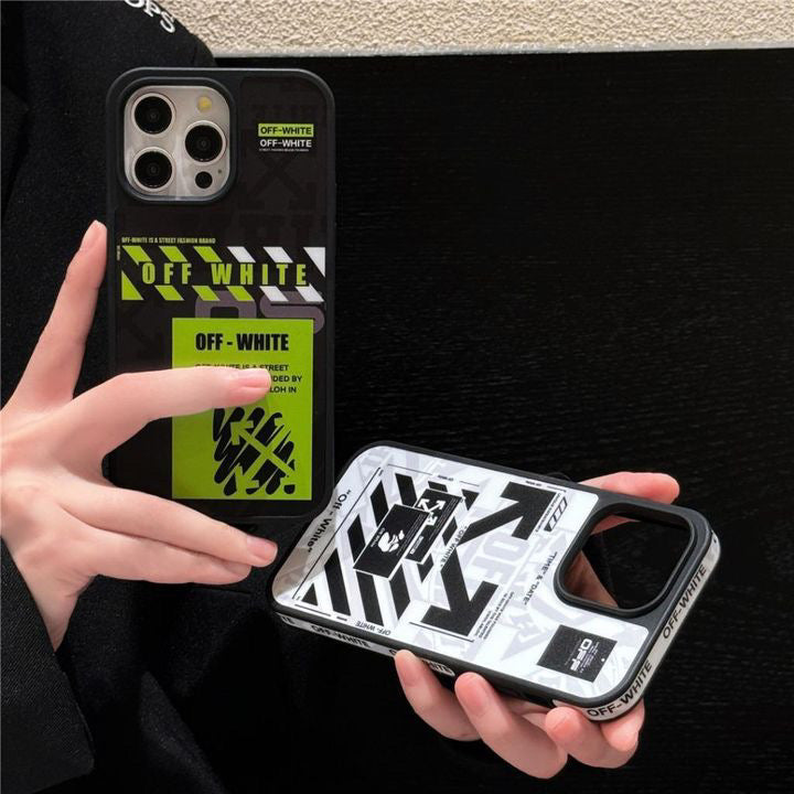 OW Black or white Streetwear iPhone Case