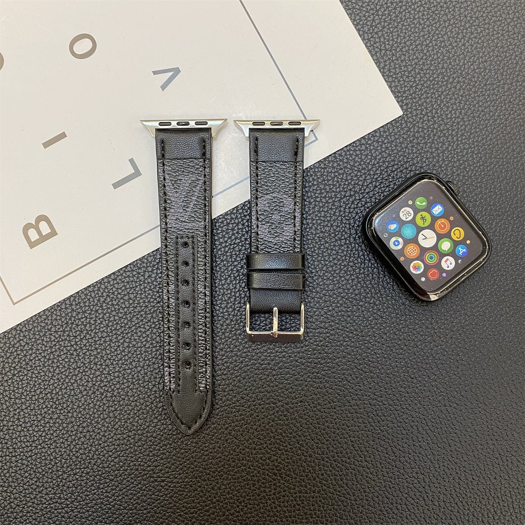 APPLE WATCH STRAP STITCHING MONOGRAM LEATHER