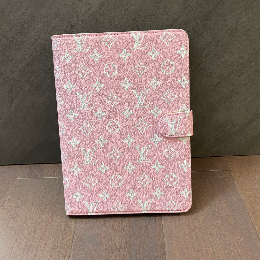 Elegáns Monogram Canvas Flip Cover Apple iPad védő bőr tok