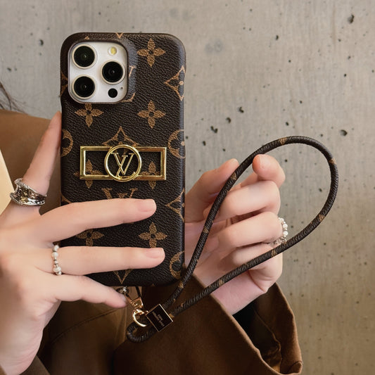 Capa para iPhone com corrente porta-cartões Lou