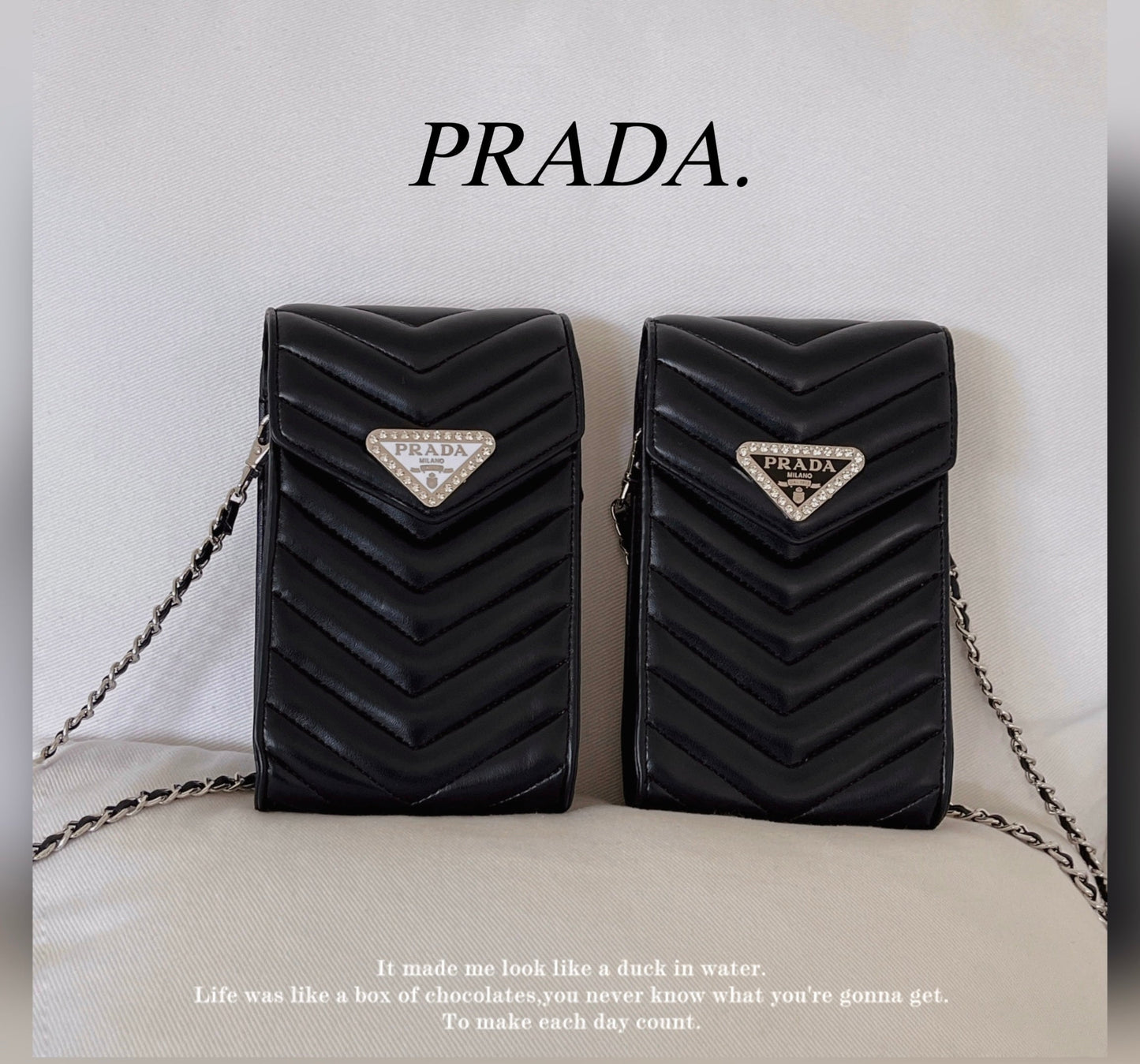 斜挎皮革手機包