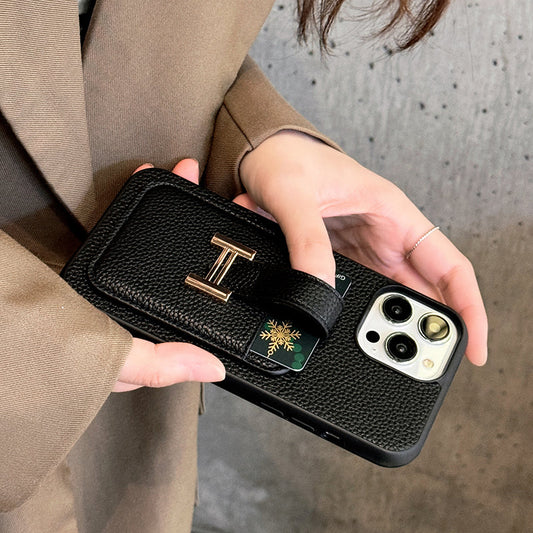 Kožené pouzdro na iPhone H Card Holder