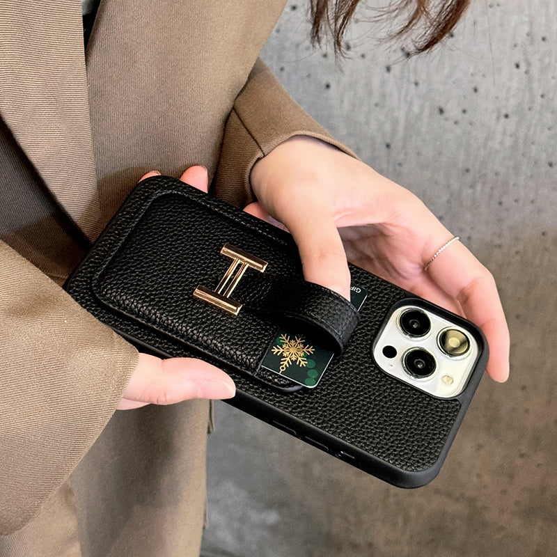 Kožené pouzdro na iPhone H Card Holder