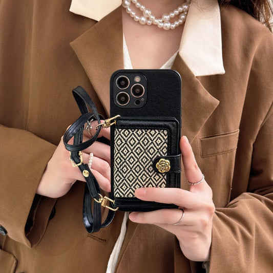 Capa para iPhone CC Camélia Crossbody