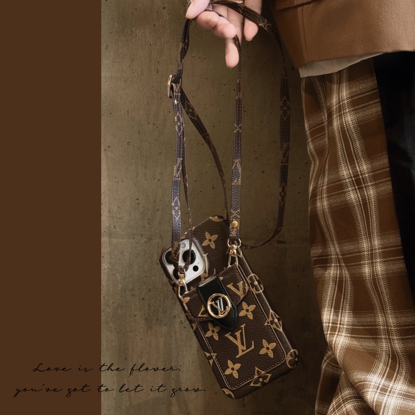 Lou Card Holder Chain iPhone-deksel