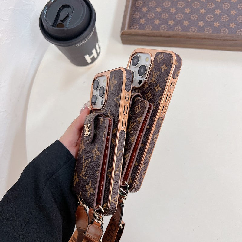 Etui na iPhone'a Lou w kolorze złotym