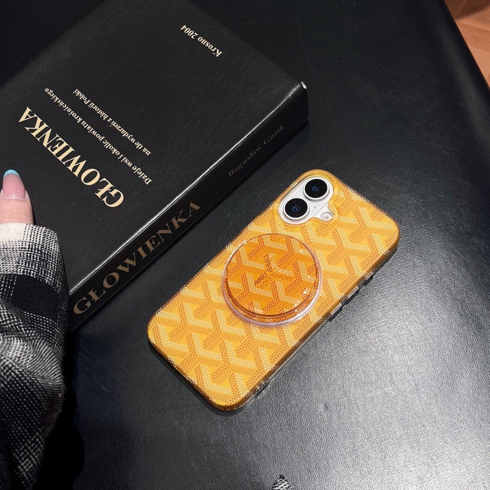 Estuche MagSafe inspirado en patrones con agarre desmontable