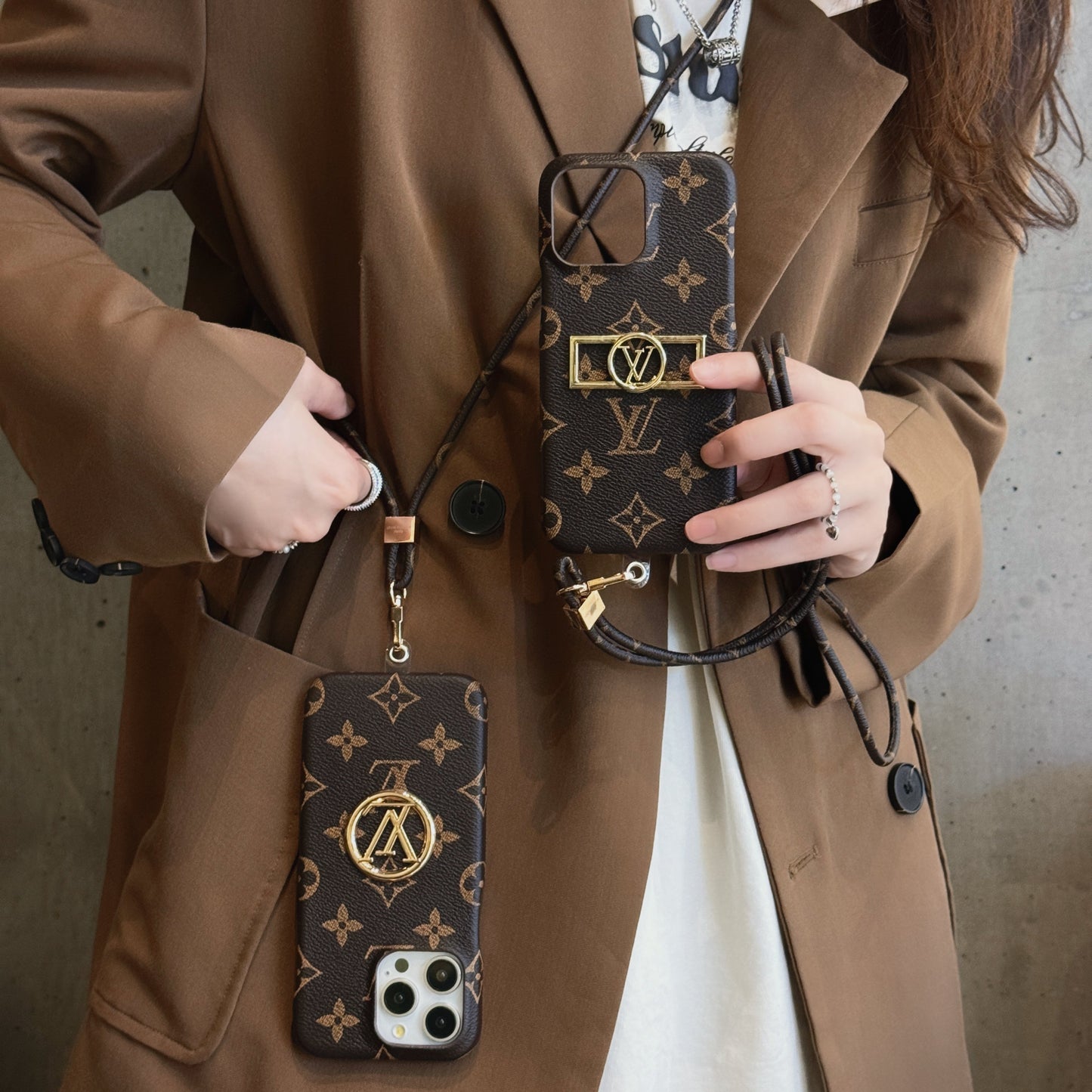 루 카드 홀더 체인 아이폰 케이스