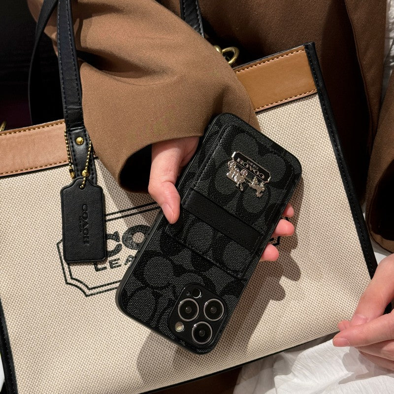 Coa-kortveske til iPhone i skinn