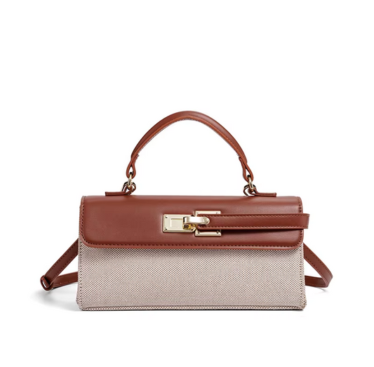 Luxury Brand Lock Design Tote Bag For Women High-end Large Capacity Handbag Fashion Crossbody Bags Exquisite Shoulder Handbag  A123