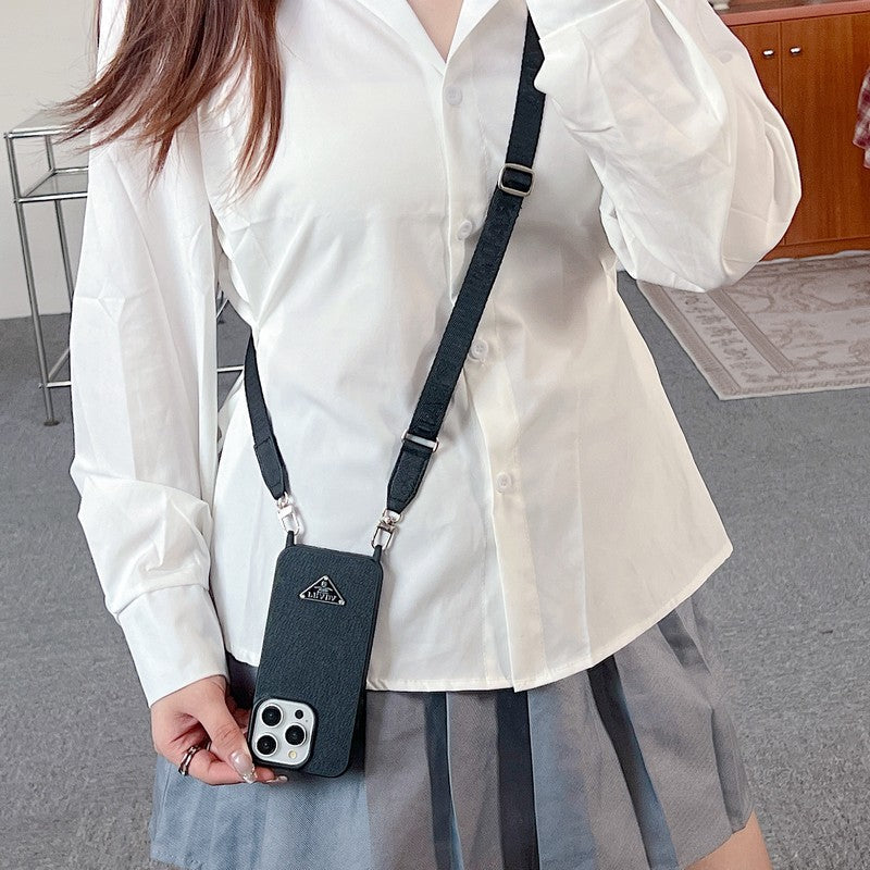 حافظة iPhone جلدية من Pra Crossbody