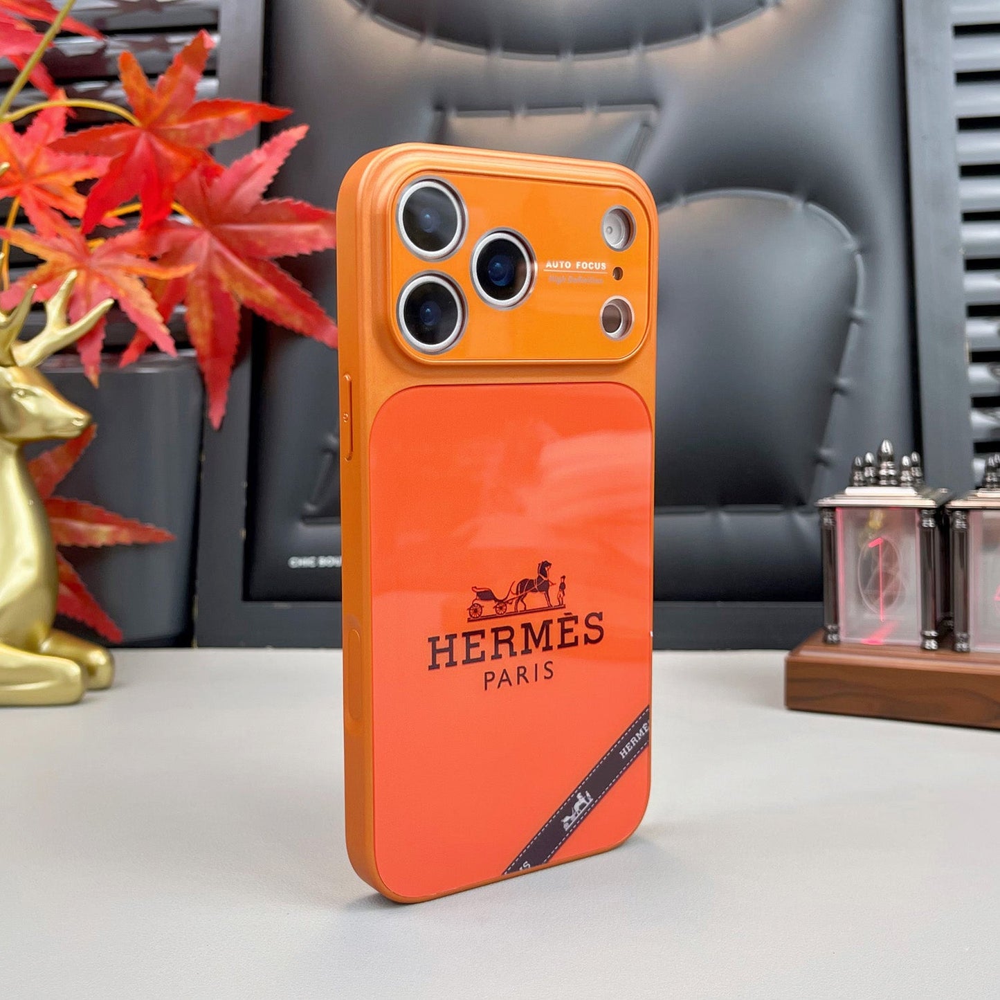 Роскошный чехол для iPhone серии H Orange Series