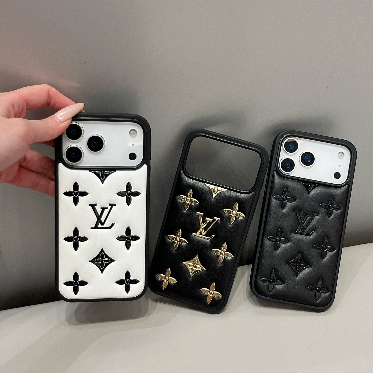 Luksus 3D-præget designer iPhone-cover